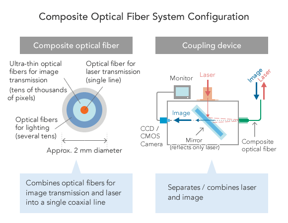 Figure of composite-type optical fiber constitution